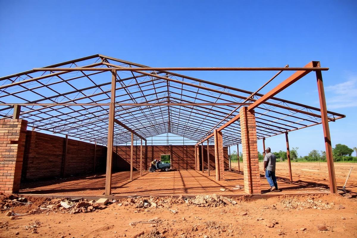 New poultry house under construction at Zvanaka Estates